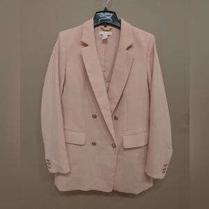 H&M Light Pink Double Breasted  Blazer